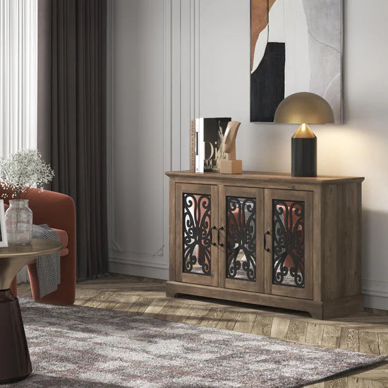 CALIDIA CABINET - KNOTTY OAK