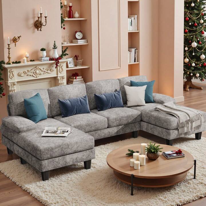 MILO 110" SECTIONAL - GRAY