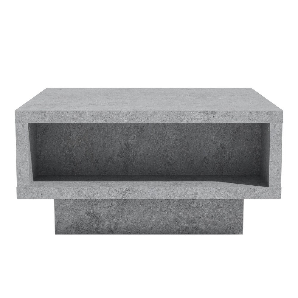 CARMELO COFFEE TABLE W/ STORAGE - CONCRETE GRAY