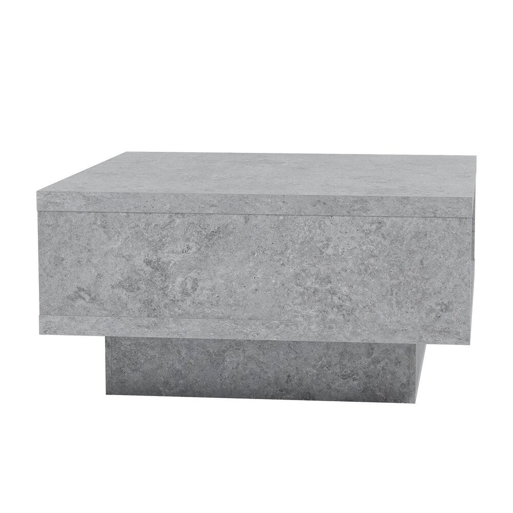 CARMELO COFFEE TABLE W/ STORAGE - CONCRETE GRAY