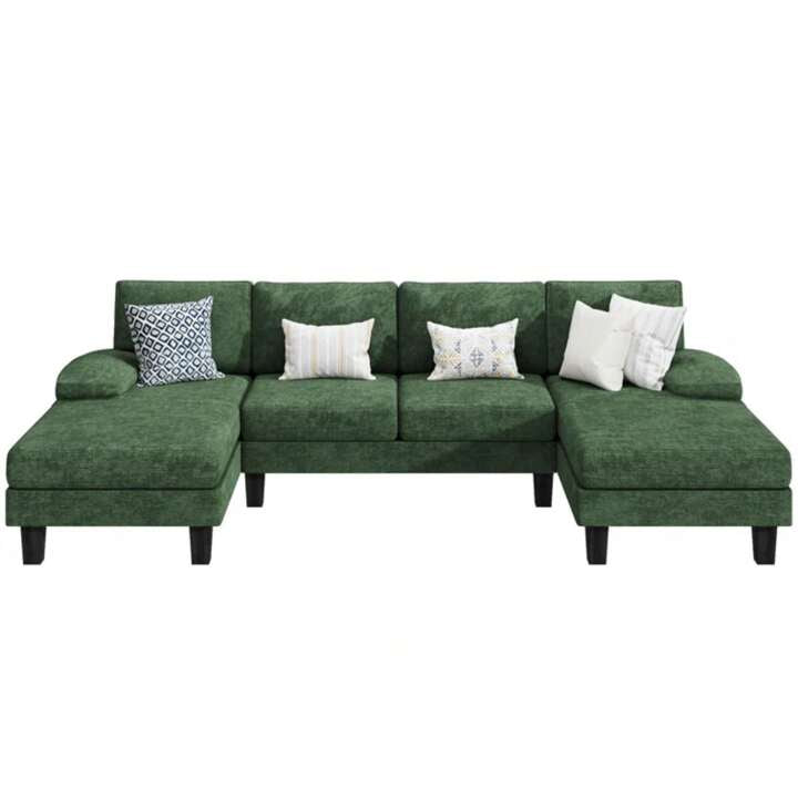 MILO 110" SECTIONAL - GREEN