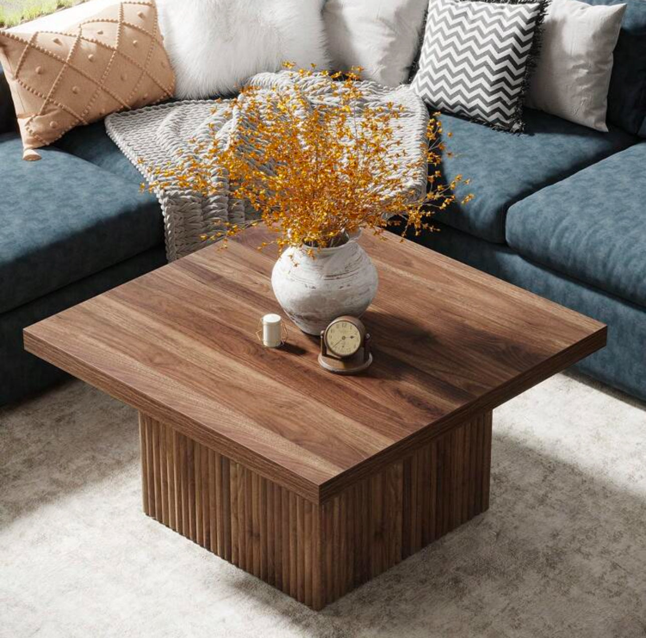 CALDRA COFFEE TABLE - BROWN