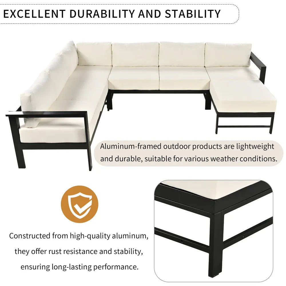 MONROE OUTDOOR SECTIONAL - WHITE