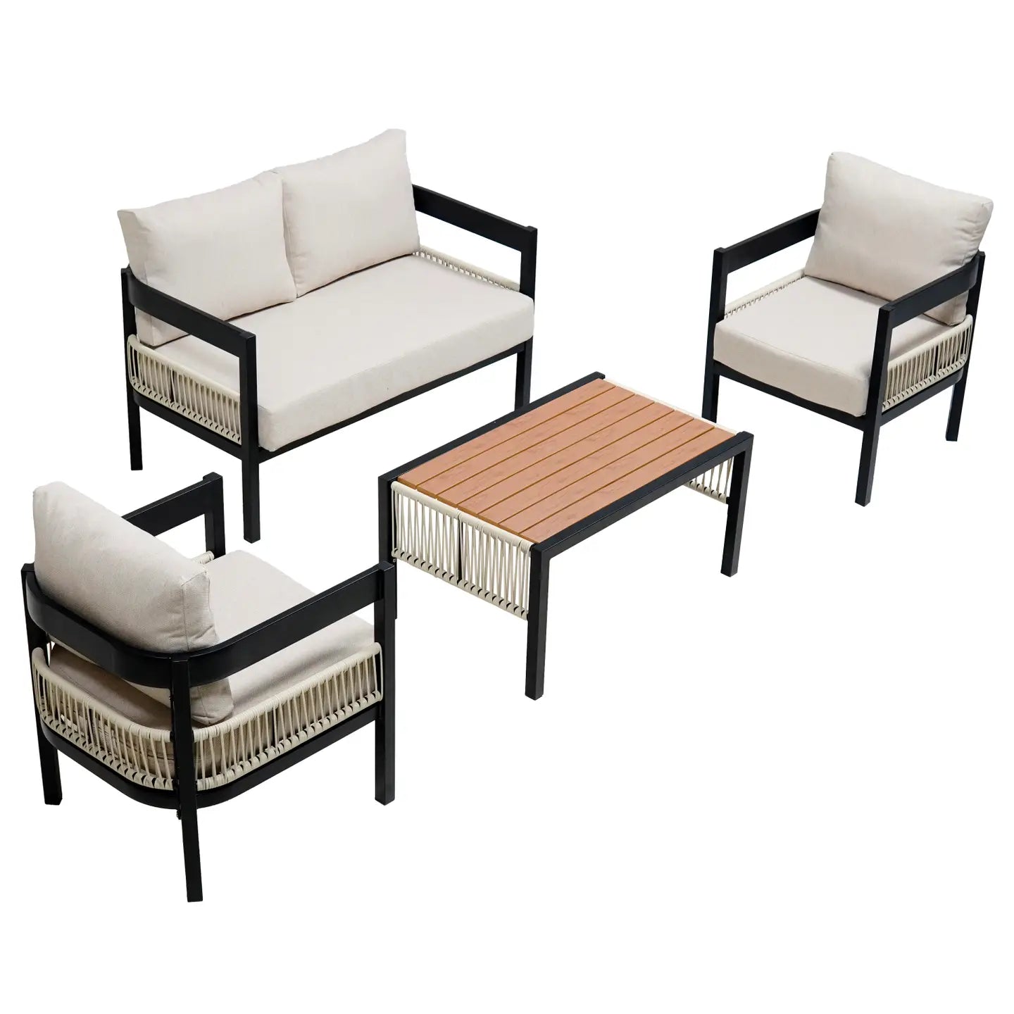 PLAYA 4-PIECE OUTDOOR LOUNGE SET