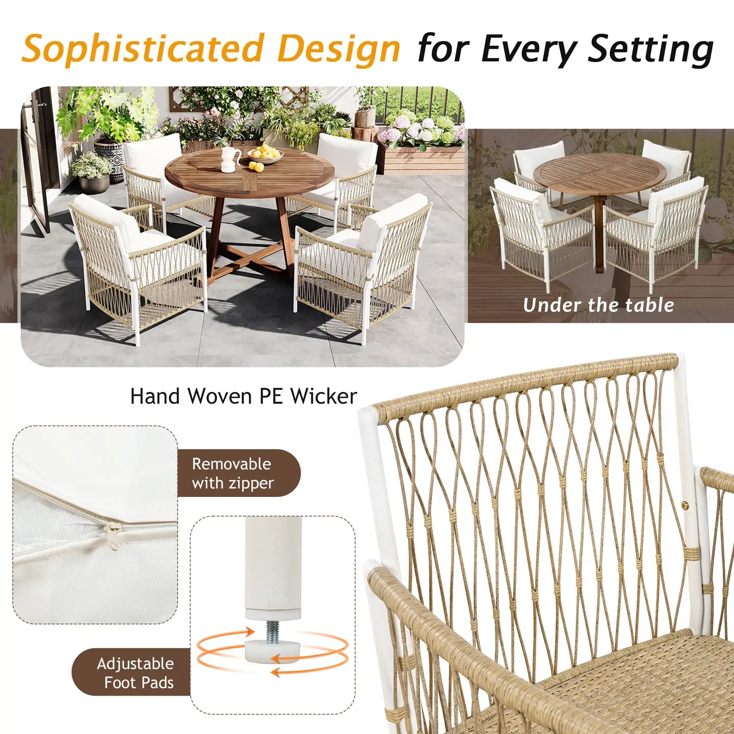 AVILA 5-PIECE OUTDOOR DINING SET