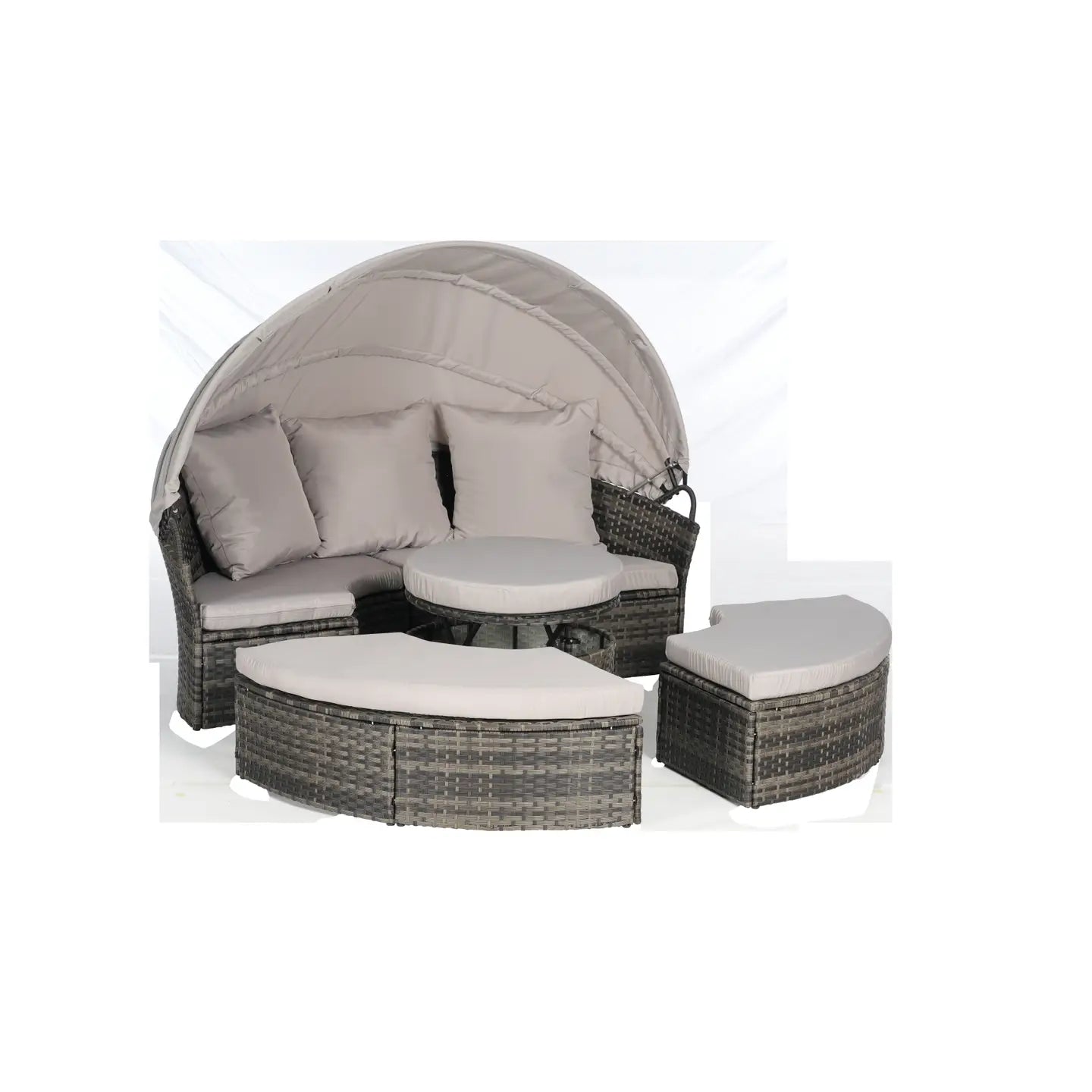 CATALINA OUTDOOR DAY BED - GRAY / GRAY
