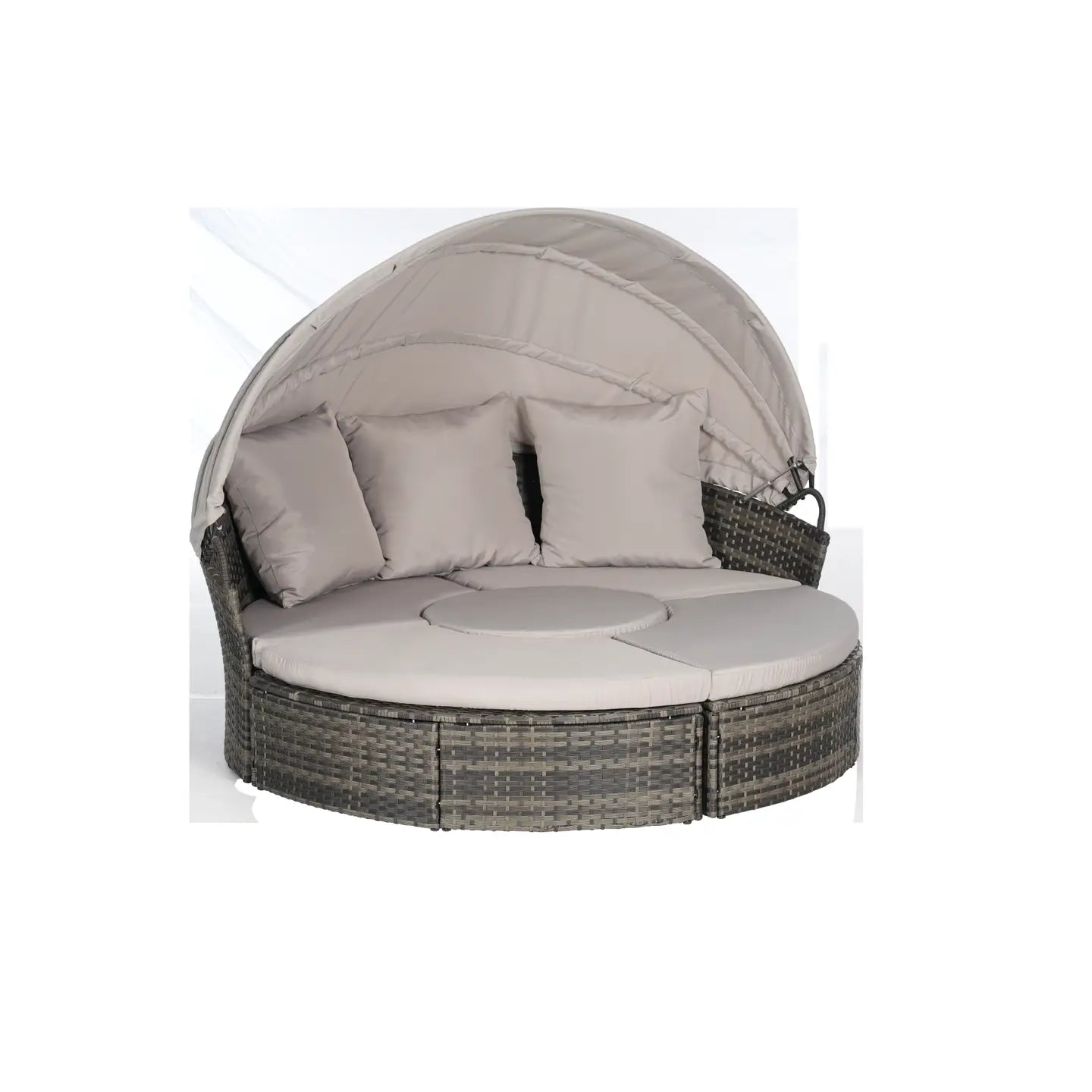 CATALINA OUTDOOR DAY BED - GRAY / GRAY