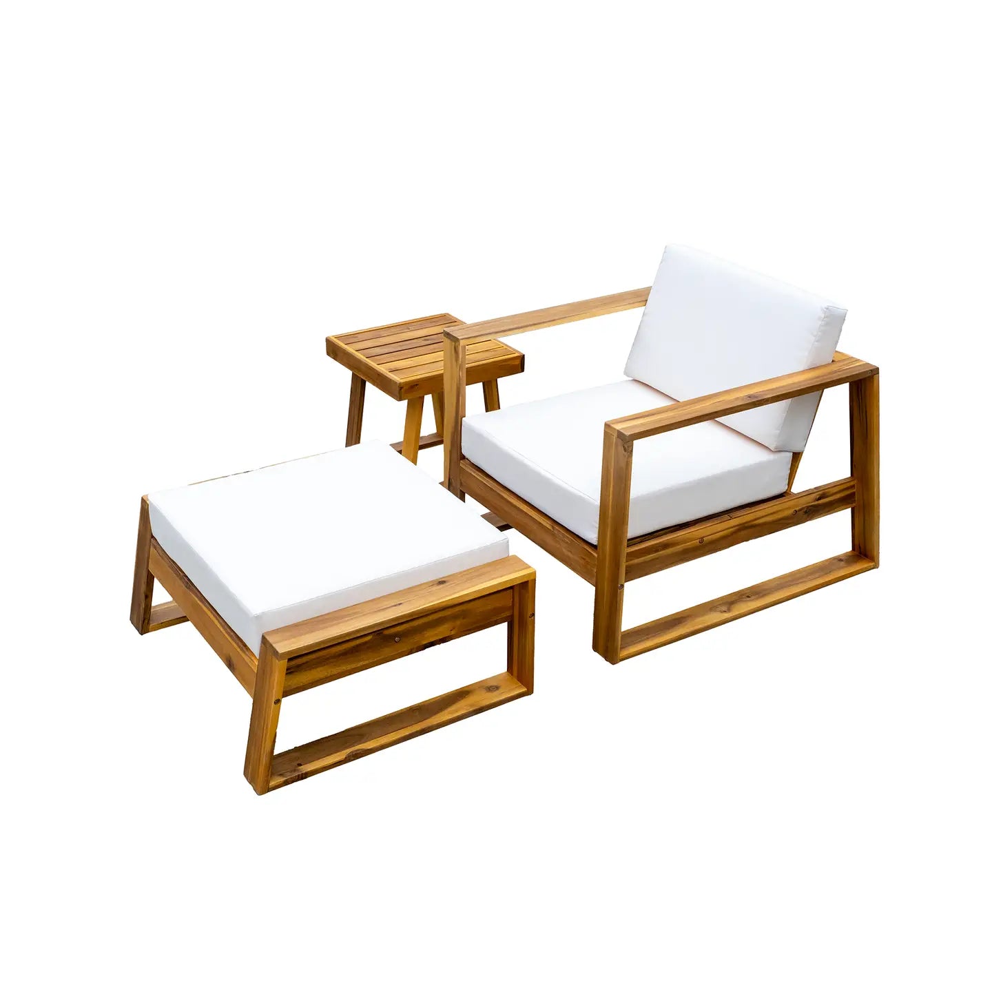 AVA 3-PIECE OUTDOOR LOUNGE SET - NATURAL / BEIGE