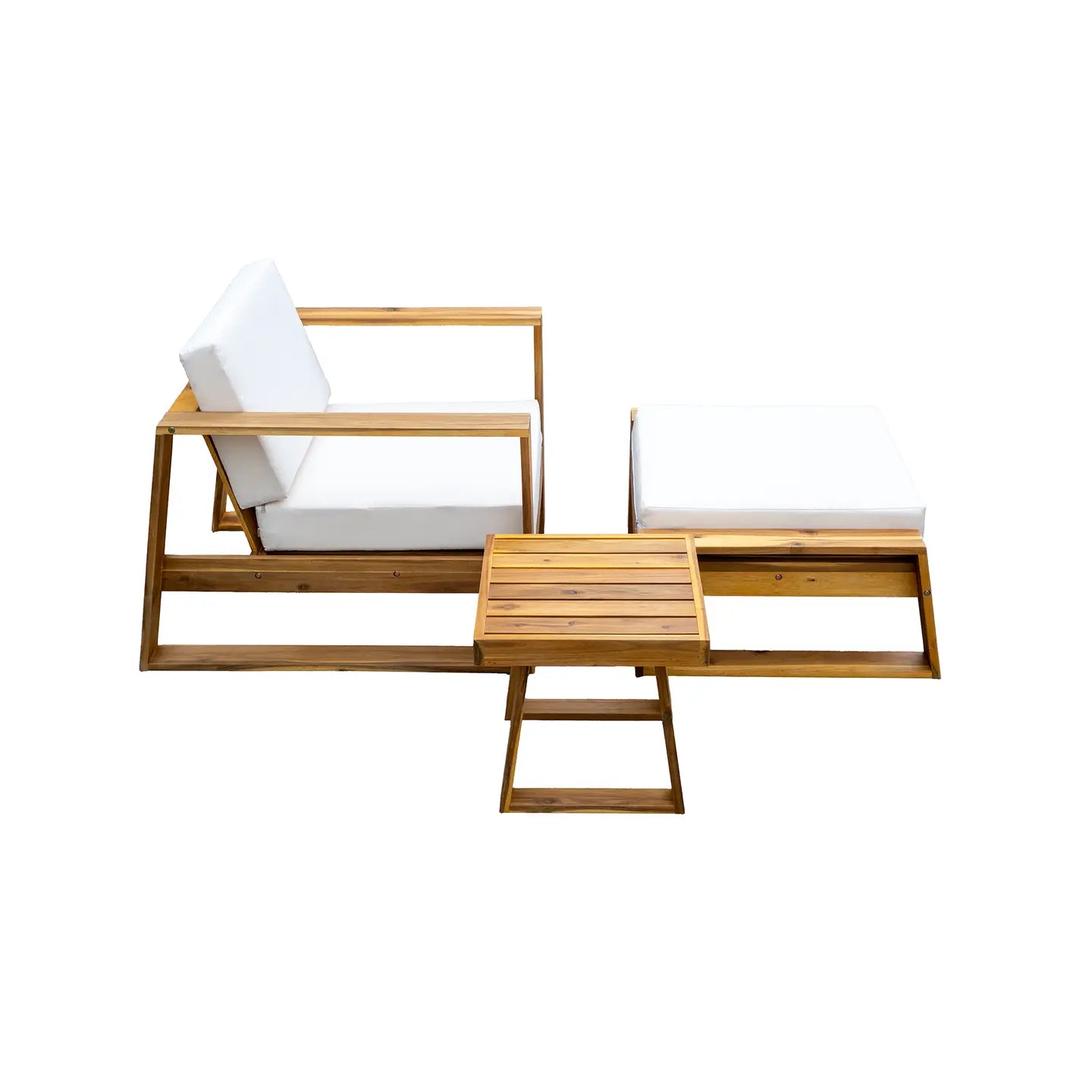 AVA 3-PIECE OUTDOOR LOUNGE SET - NATURAL / BEIGE