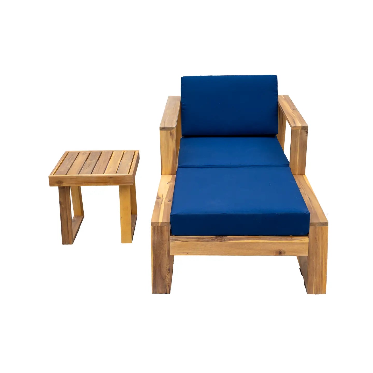 AVA 3-PIECE OUTDOOR LOUNGE SET
- NATURAL / BLUE