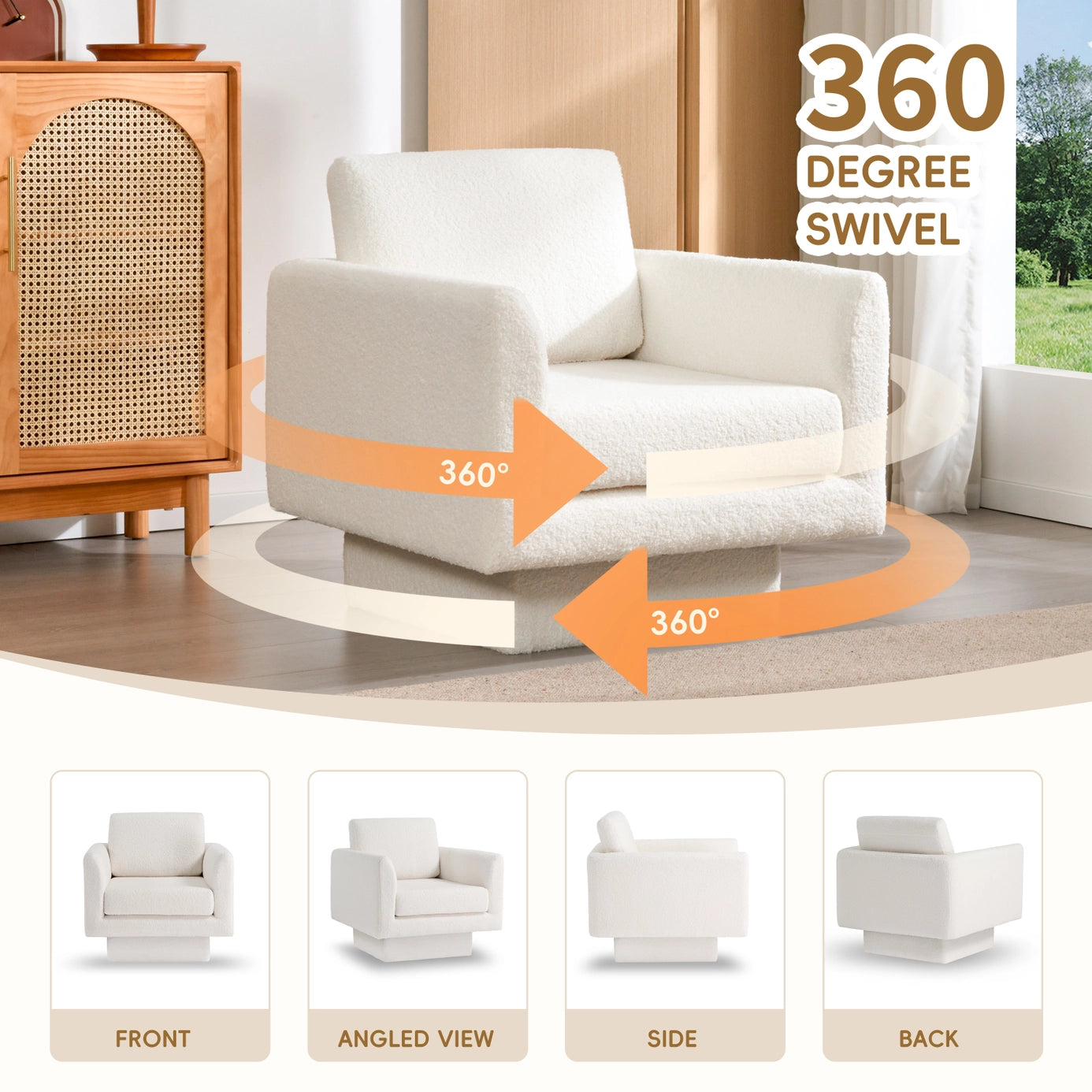 BARRON SWIVEL LOUNGE CHAIR