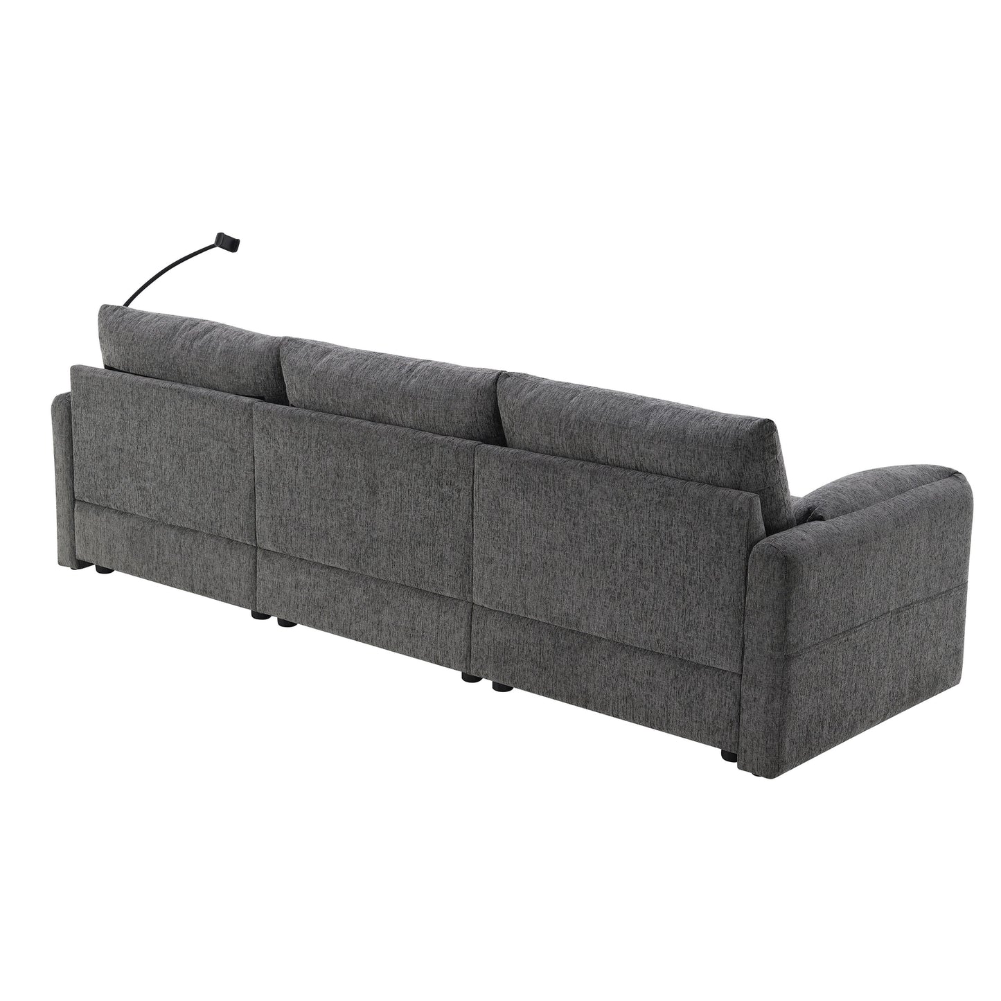 BRYN SOFA w/ OTTOMAN - GRAY