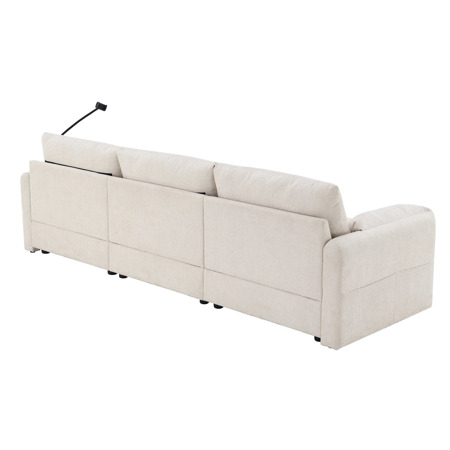 BRYN SOFA w/ OTTOMAN - BEIGE