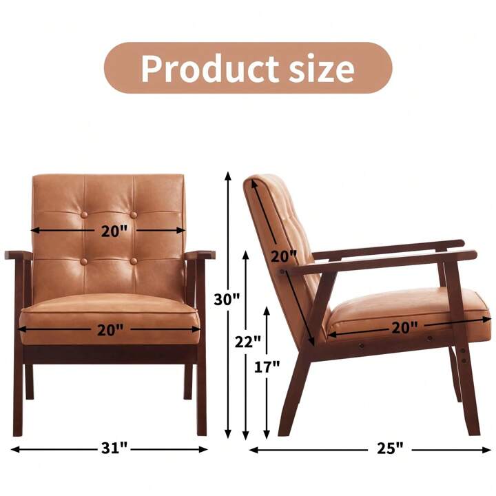 BRONTË ACCENT CHAIR - ORANGE