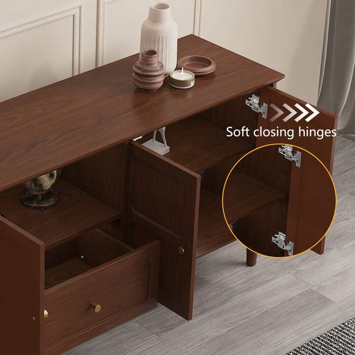 KENSINGTON 67” MEDIA CONSOLE - BROWN