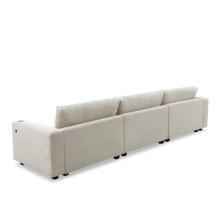 MERA 134" SECTIONAL - BEIGE