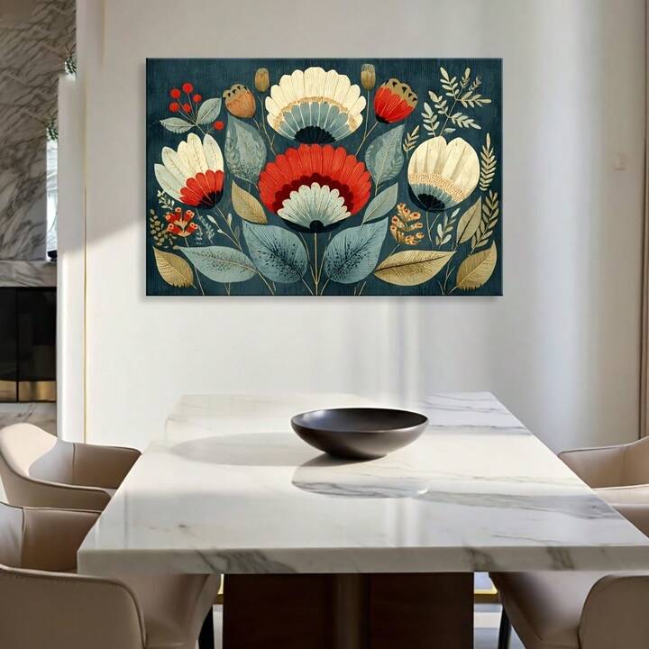 DECORATIVE PETAL CANVAS WALL ART