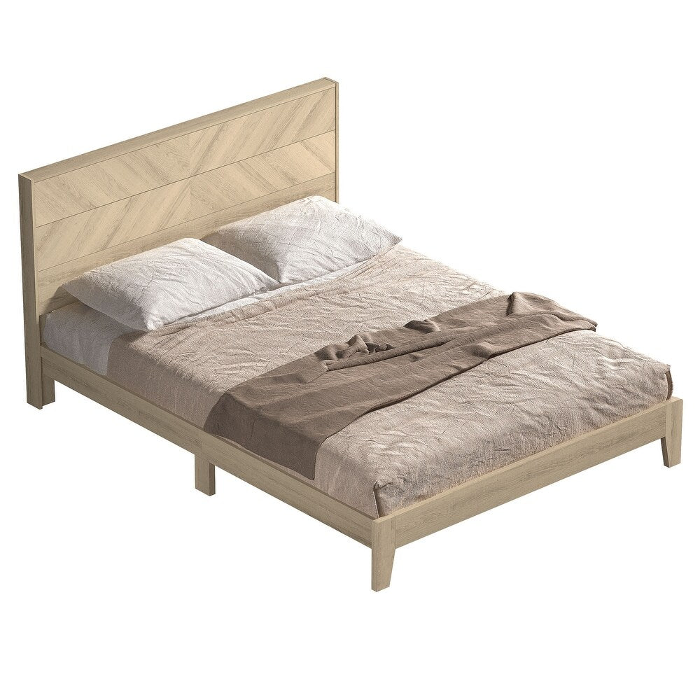 CLARA PLATFORM BED FRAME - OSLO OAK