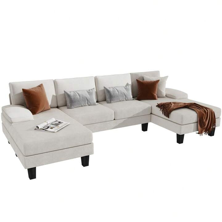MILO 110" SECTIONAL - BEIGE