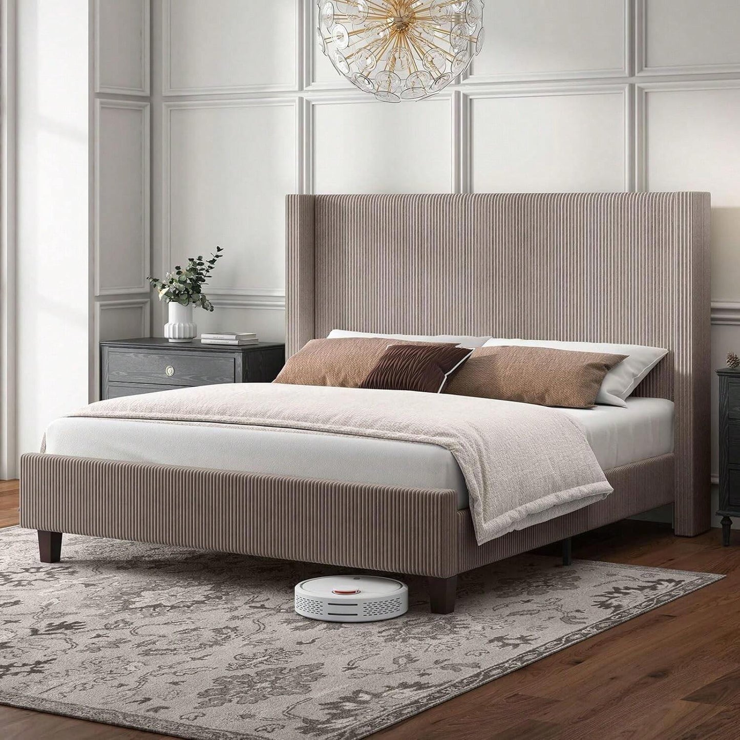 OASIS PLATFORM BED FRAME - KHAKI
