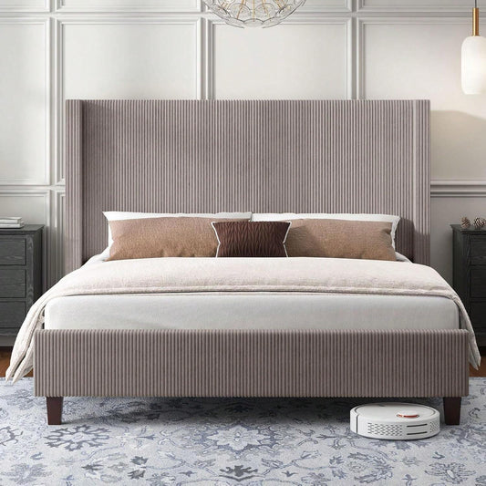 OASIS PLATFORM BED FRAME - KHAKI