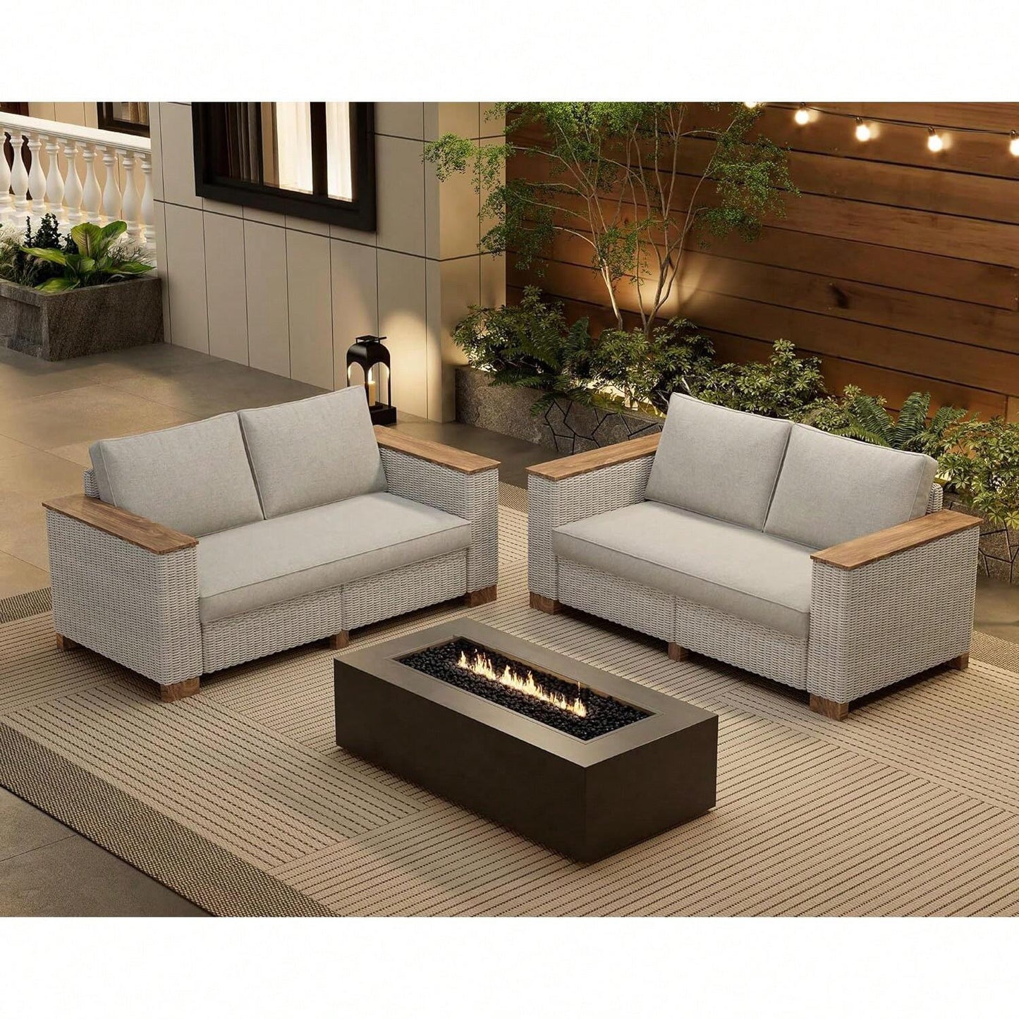SANTORINI 4-PIECE OUTDOOR LOUNGE SET