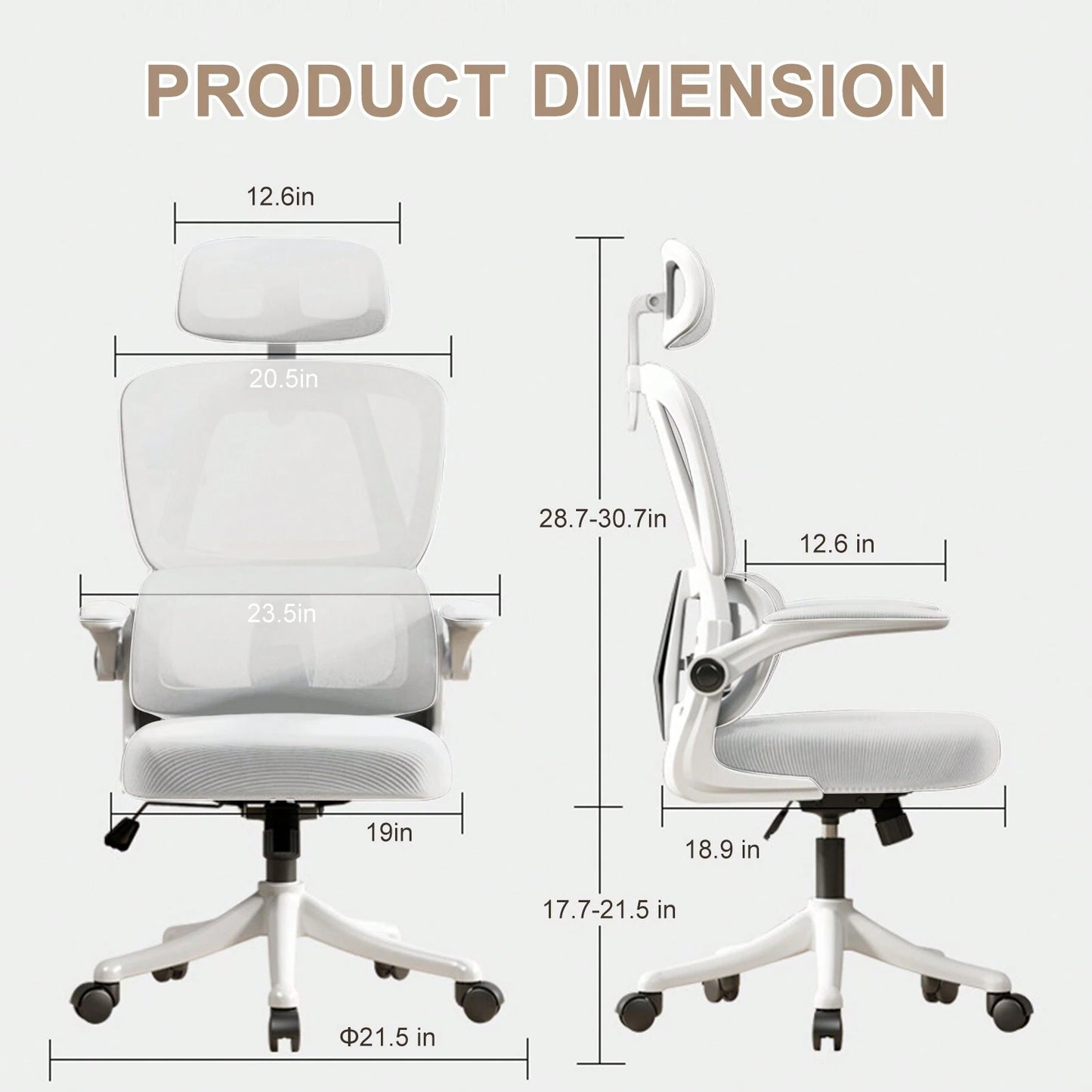 MAYA OFFICE CHAIR -  WHITE