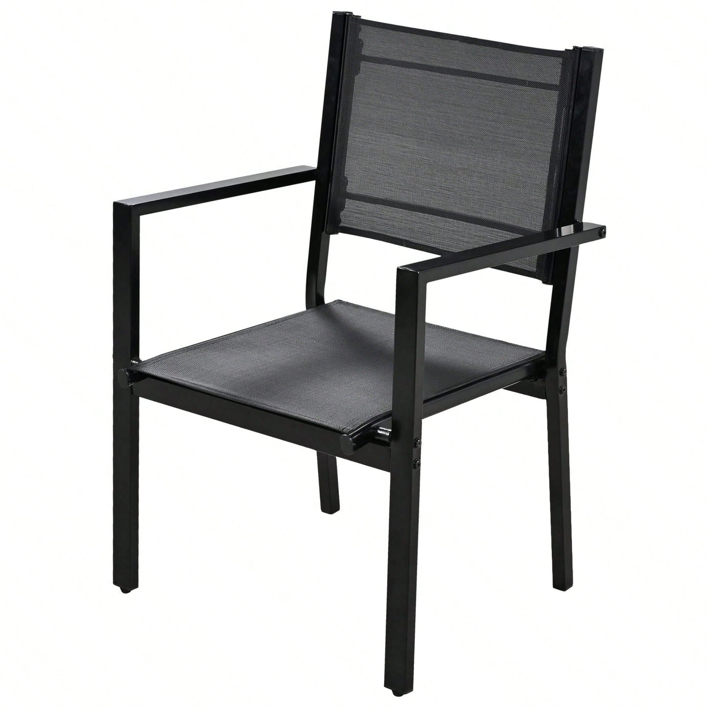 ALMAIRE 7-PIECE OUTDOOR DINING SET - BLACK
