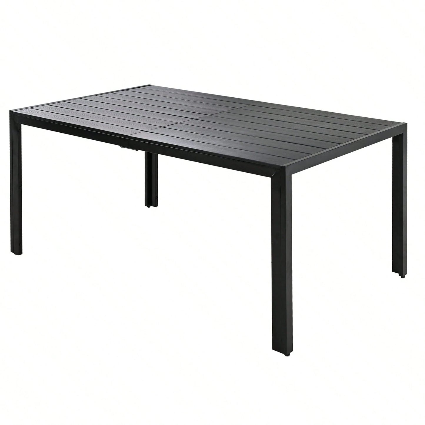 ALMAIRE 7-PIECE OUTDOOR DINING SET - BLACK