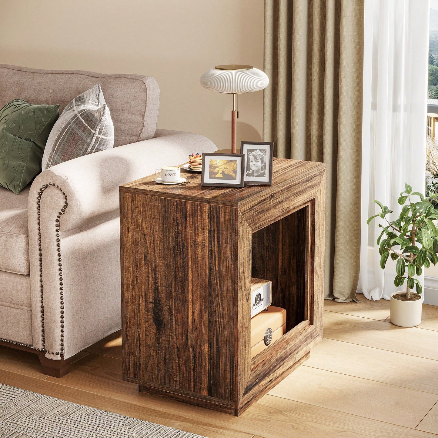 DURHAM END TABLE - WALNUT