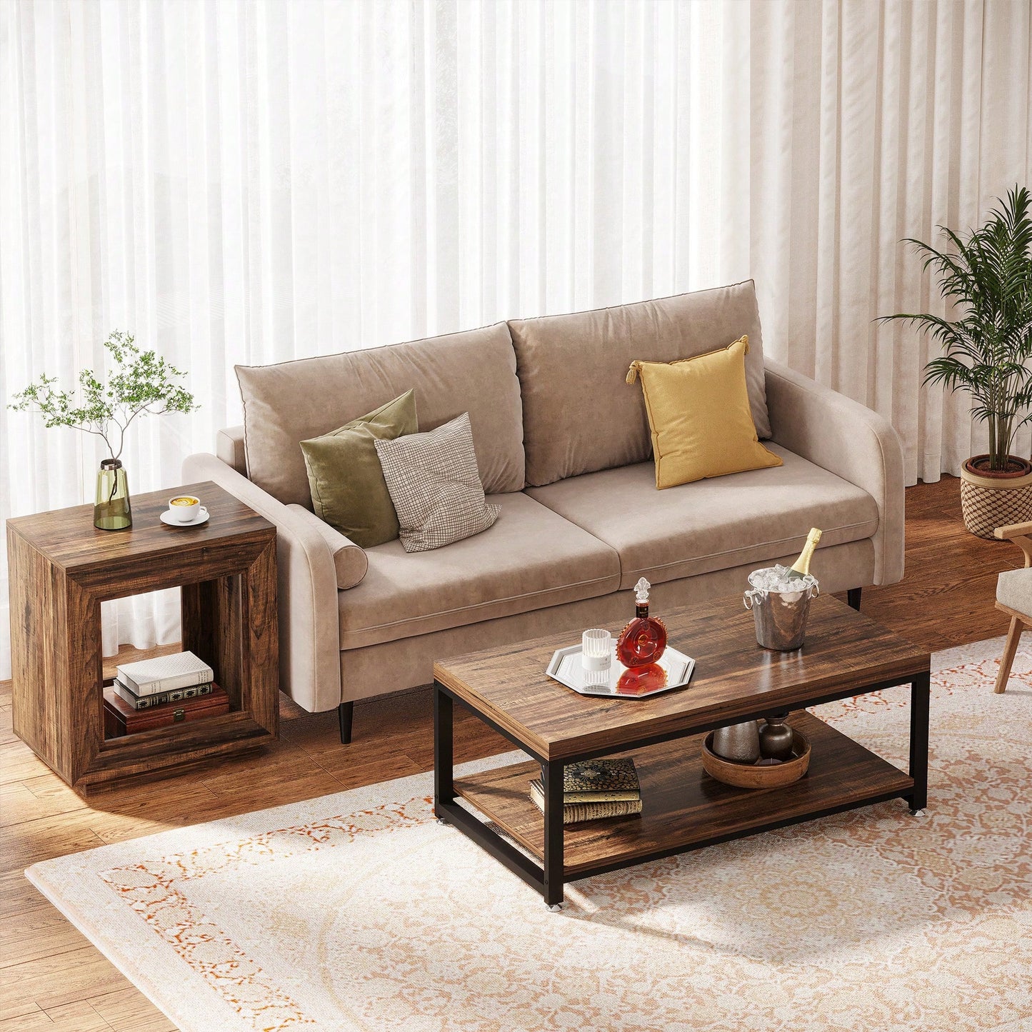 DURHAM END TABLE - WALNUT