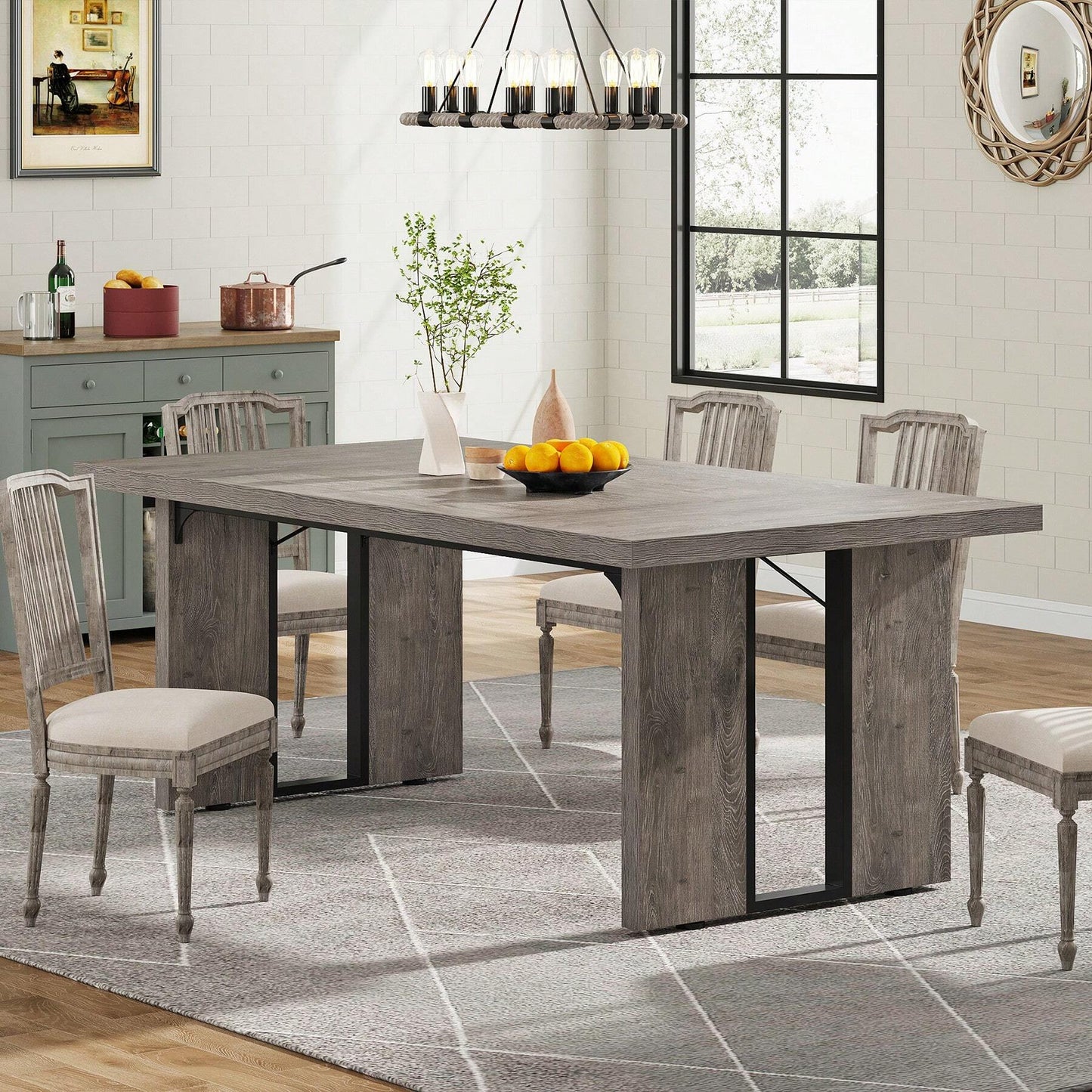 HERITAGE DINING TABLE - GRAY