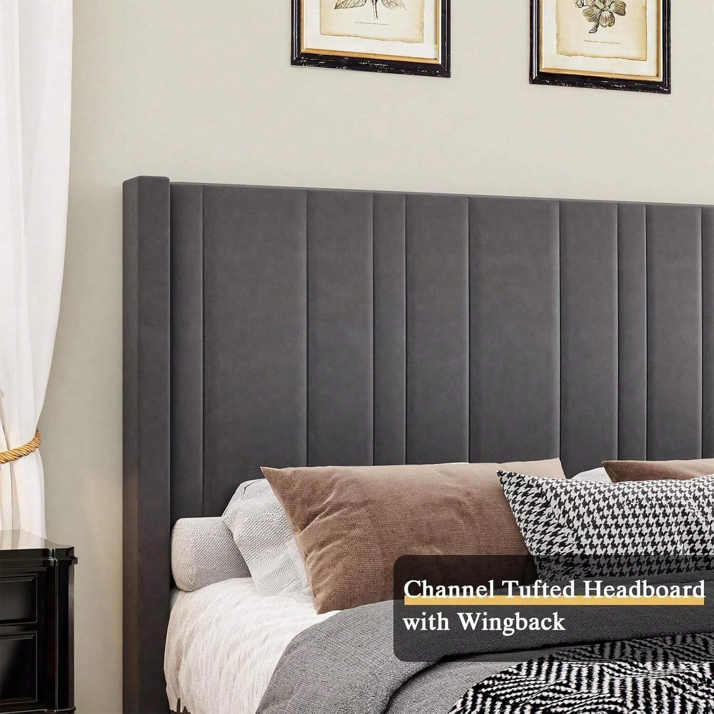 MAISON PLATFORM BED FRAME - GRAY