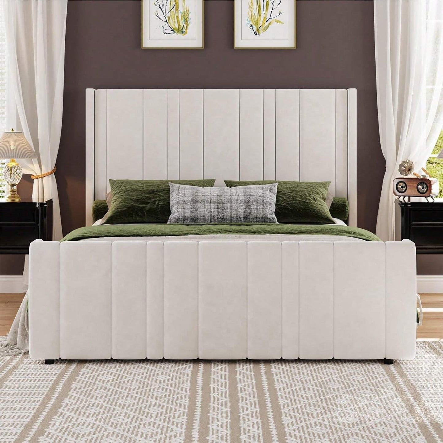 MAISON PLATFORM BED FRAME - WHITE