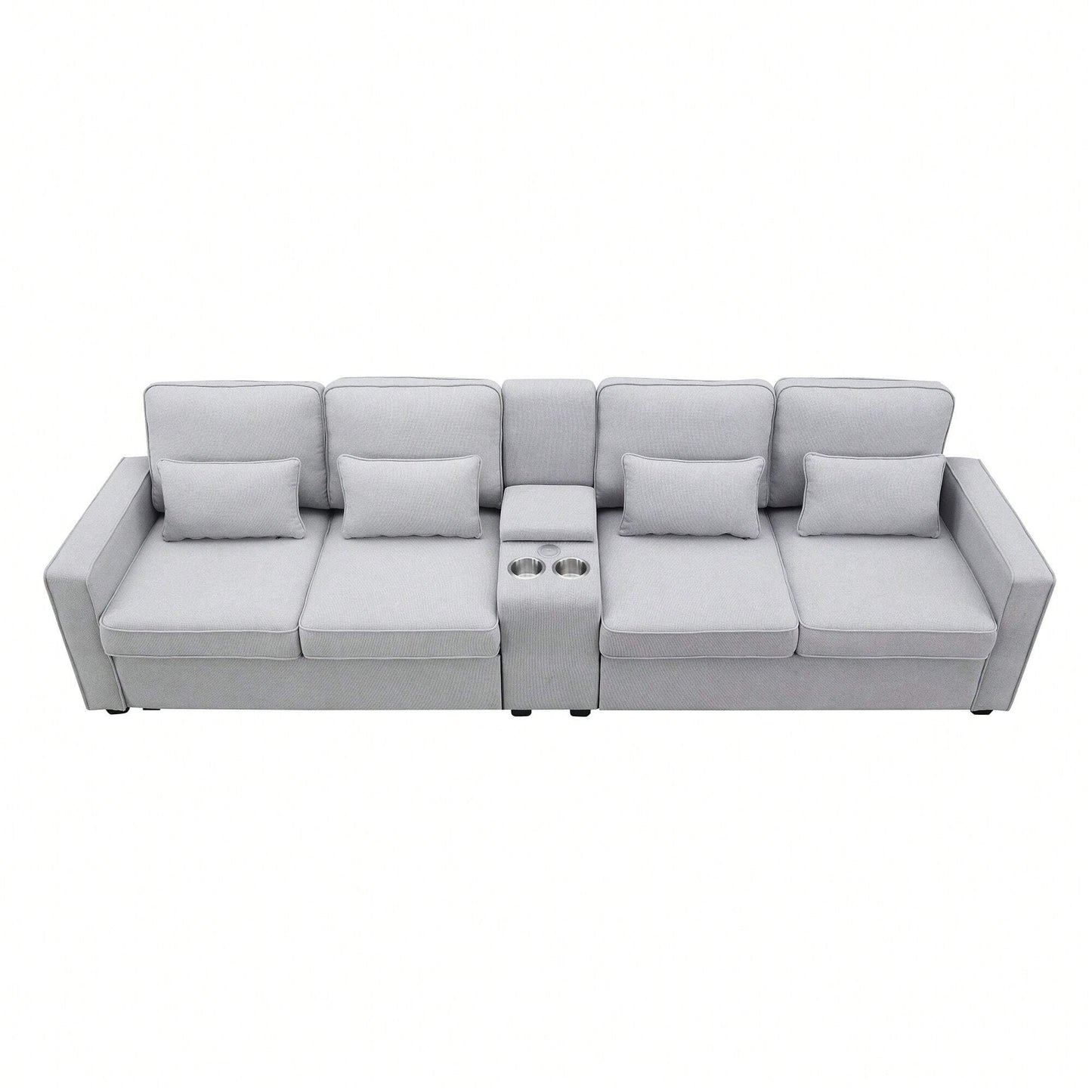 LILA 114" SOFA- LIGHT GRAY