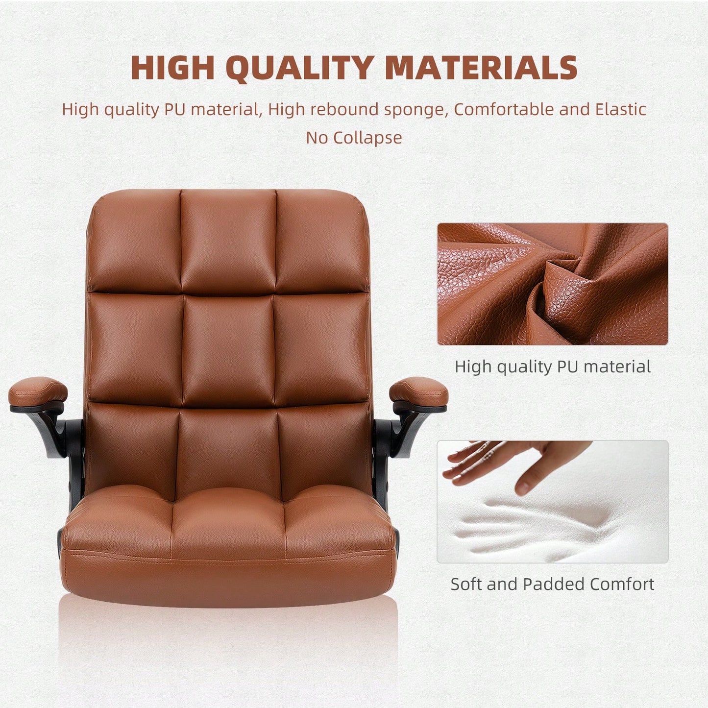 TAHLIA OFFICE CHAIR -  BROWN