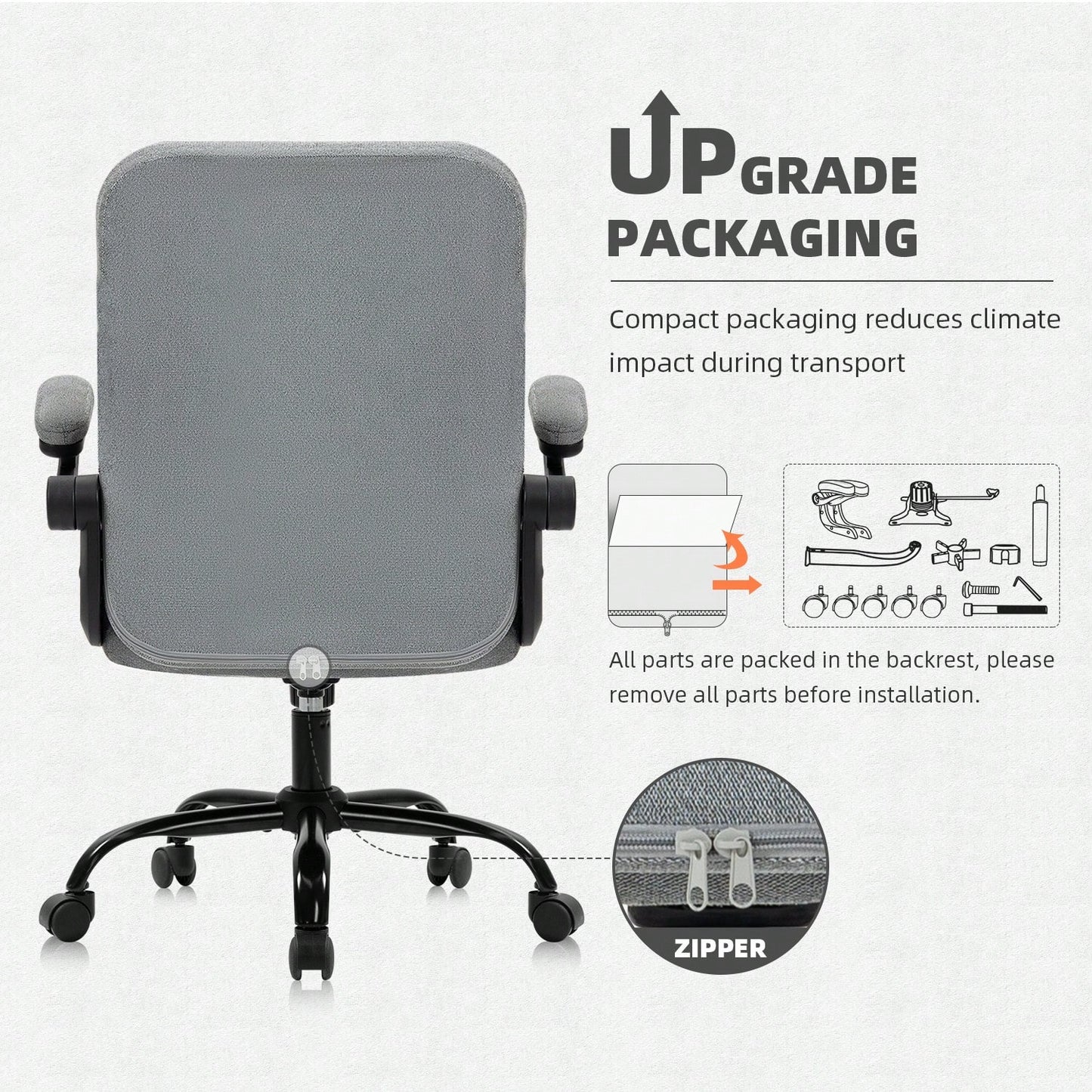 TAHLIA OFFICE CHAIR - GRAY