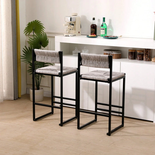 NAHLA COUNTER STOOLS - GRAY (SET OF 2)