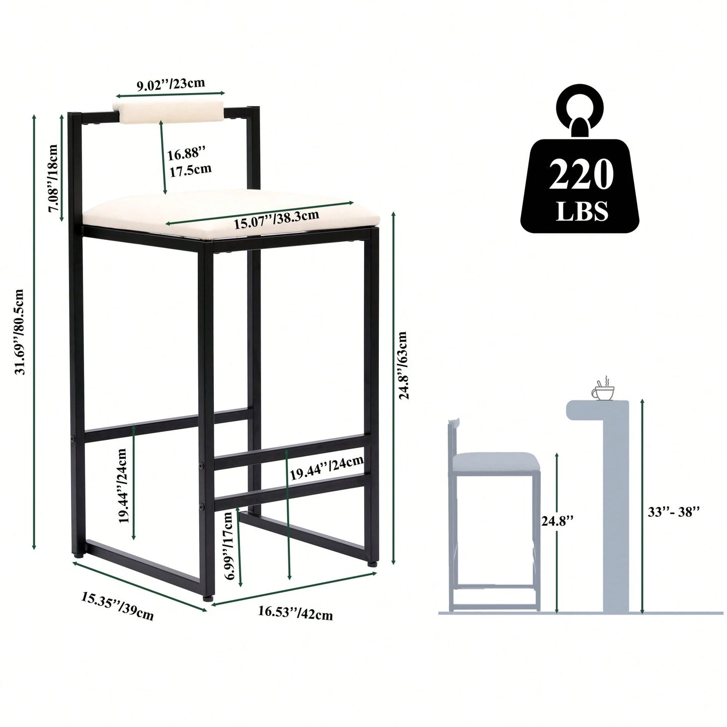 FAYE COUNTER STOOLS (SET OF 2)