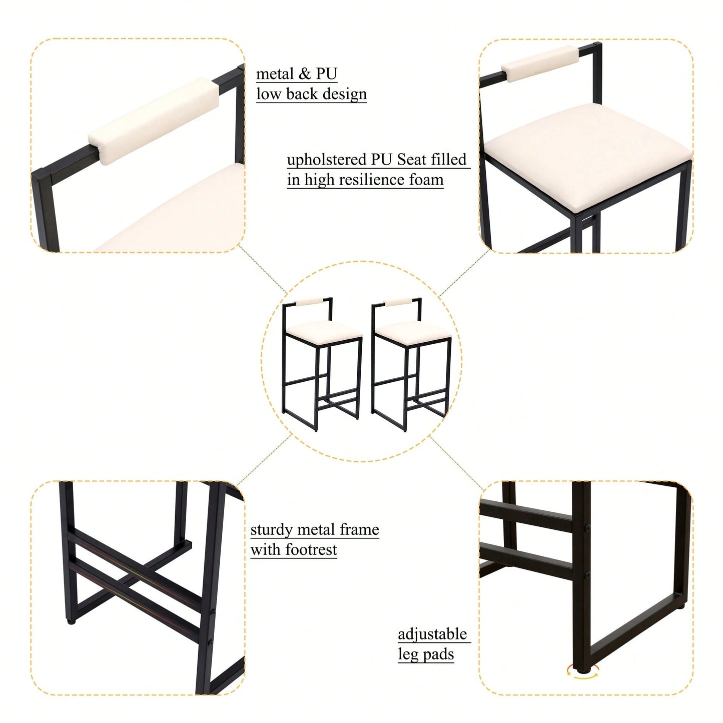 FAYE COUNTER STOOLS (SET OF 2)