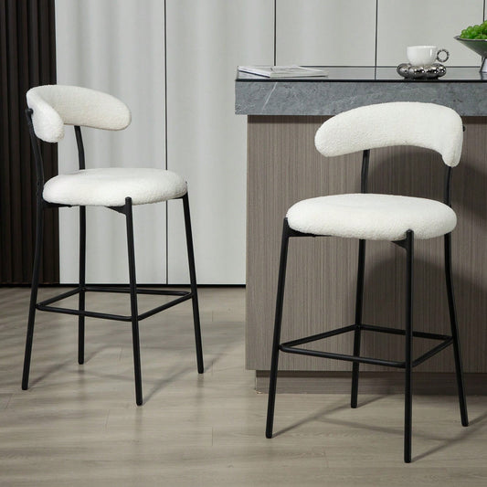 TERRIE COUNTER STOOLS - WHITE (SET OF 2)