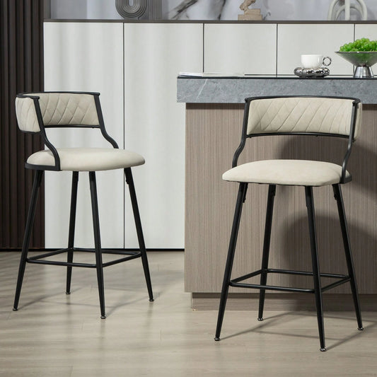 VIVIENNE COUNTER STOOLS - IVORY (SET OF 2)