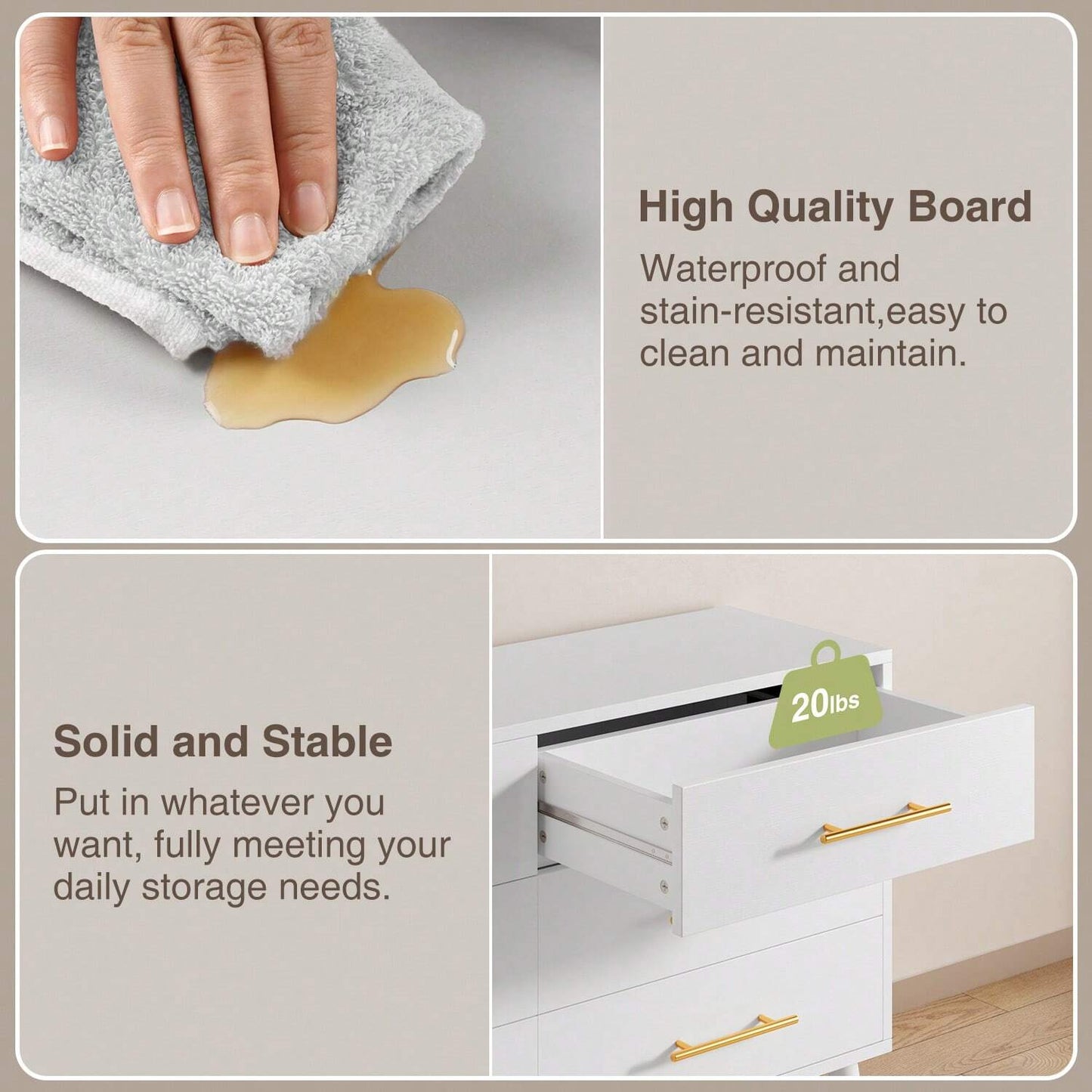 MUSE DRESSER - WHITE