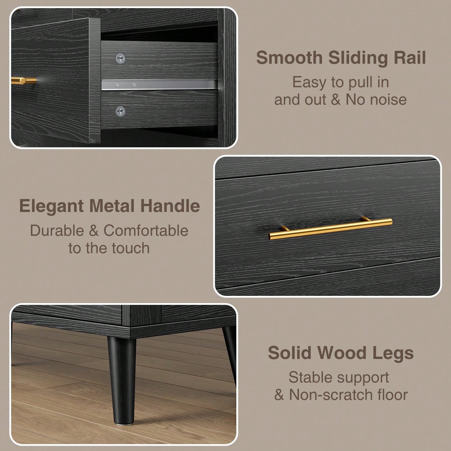 MUSE DRESSER - BLACK