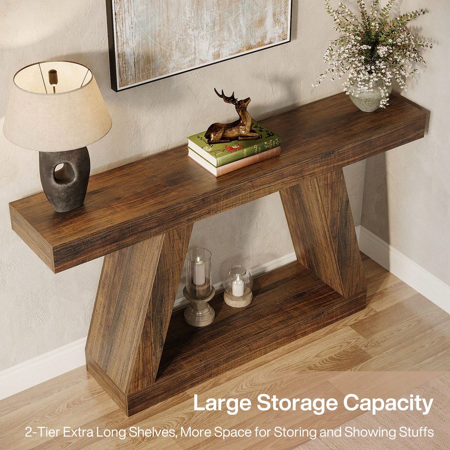 ASPEN 55" CONSOLE TABLE - BROWN