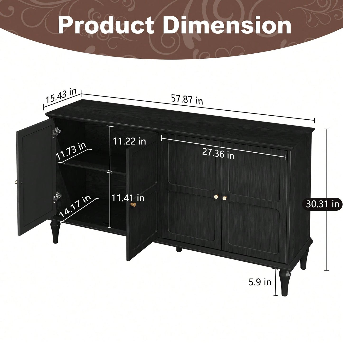 JETSON SIDEBOARD - BLACK
