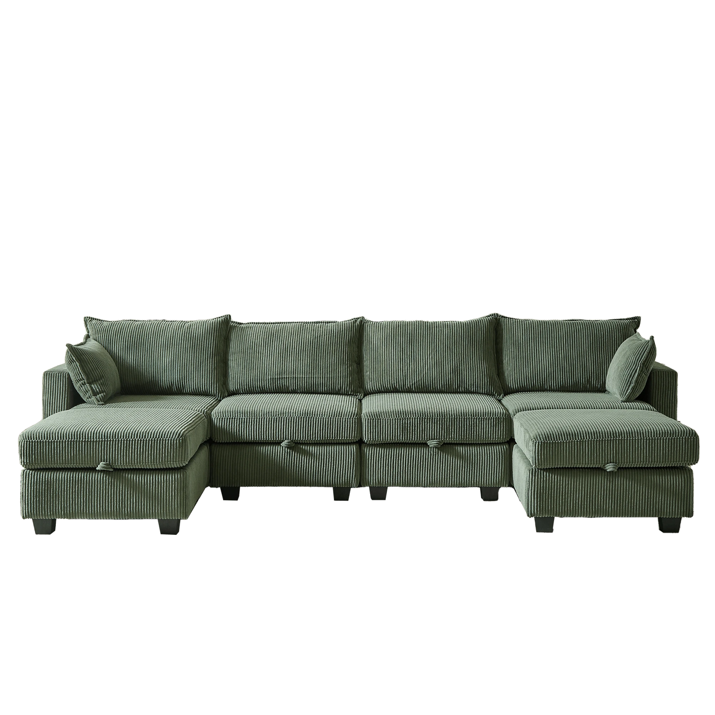 LENNOX 113" SECTIONAL - GRAY