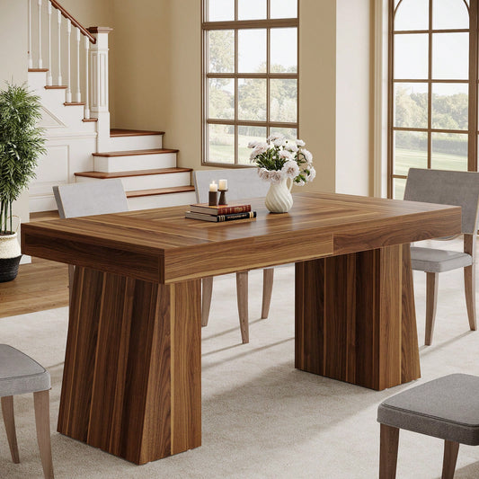 ANSEL DINING TABLE - BROWN