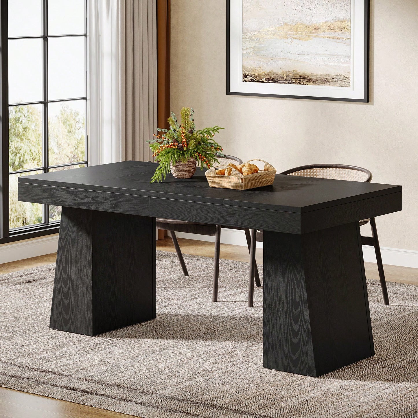 ANSEL DINING TABLE - BLACK