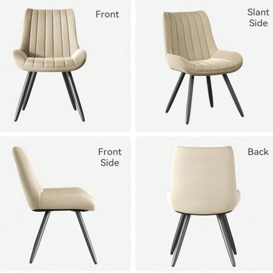 BRINLEY DINING CHAIR - BEIGE (SET OF 4)